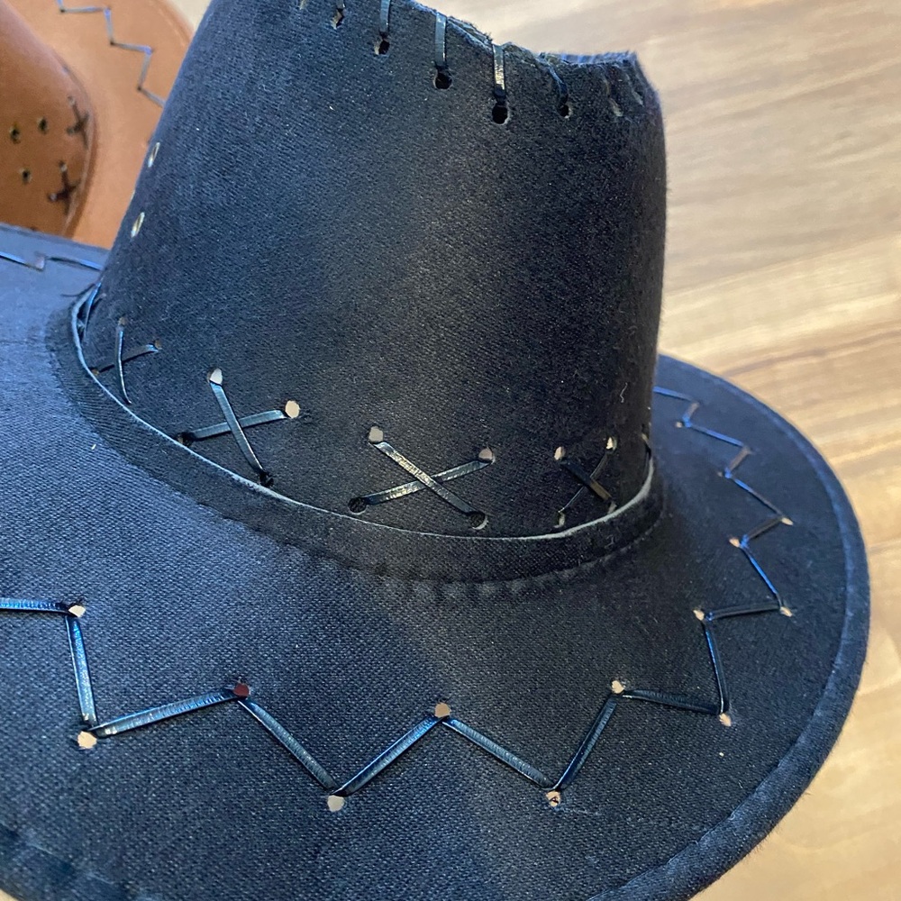 Black and Brown Costume Cowboy Hats - Picture 6 of 6
